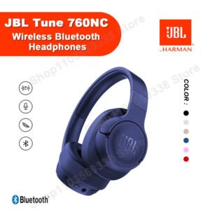 اختبر الصوت العميق، الراحة التامة، والأداء المتميز مع JBL TUNE 760NC، السماعة التي تجمع بين الجودة، العملية، والأناقة في جهاز واحد