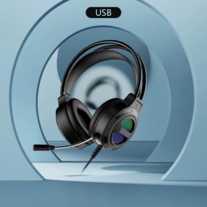 SW-G10 سماعة ألعاب سلكية RGB بإضاءة احترافية