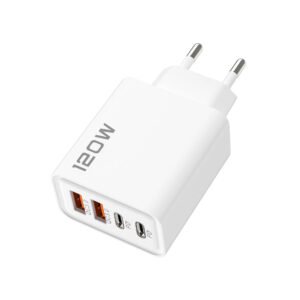 شاحن جداري 120 واط PD – 4 منافذ USB-C – شحن سريع 10A