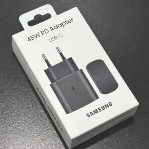شاحن سامسونج 45 واط فائق السرعة متوافق مع Galaxy S25 Ultra / S24 / S23