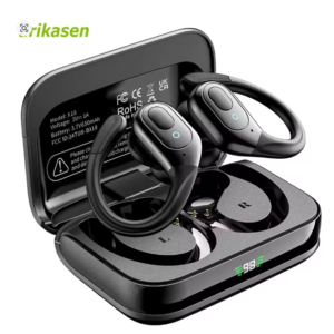 سماعات رأس لاسلكية بلوتوث 5.3 رياضية مع خطافات أذن